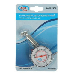 AUTOVIRAZH (AV-011504) Манометр шинный пластик. в блистере