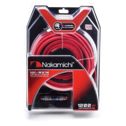 NAKAMICHI NK-WK14 /набор проводов для подкл. 2х кан. усилителя 4Ga, ССА, блистер