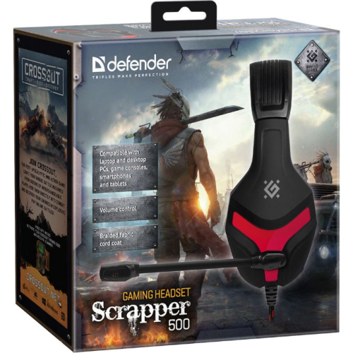 DEFENDER (64500) SCRAPPER черный/красный