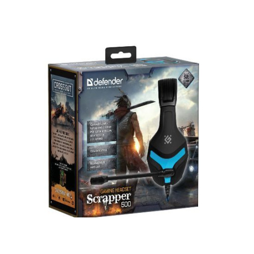 DEFENDER (64501) SCRAPPER 500 черный/синий