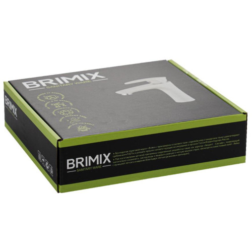 BRIMIX 5971 Смеситель на раковину, шаровый, из высокопрочного пластика АБС, БЕЛЫЙ