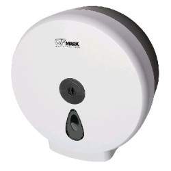 GFMARK 914 Контейнер для туалетной бумаги-барабан пластиковый БЕЛЫЙ с глазком с ключем (Д273хГ122хВ2