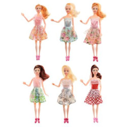 ИГРОЛЕНД 267-728 Кукла в стильной одежде, шарнирная, 29см, PP,PVC, полиэстер, 6 дизайнов