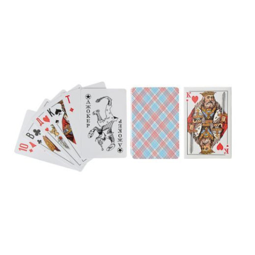 NO NAME Карты игральные классические, 54 карты, высший сорт, 57х88мм, бумага 138-001