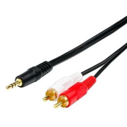 EXPLOYD EX-K-1403 Кабель AUX Jack 3.5 mm (M) - 2xRCA 1.5M чёрный