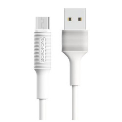 BOROFONE (6957531081661) BX1 USB (m)-microUSB (m) 1.0м - белый