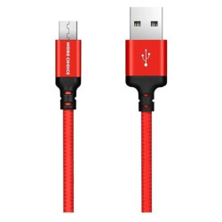More choice K12m Дата-кабель USB 2.1A для micro USB - 1м Red Black