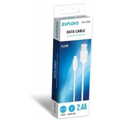 EXPLOYD EX-K-1304 Дата-кабель USB - microUSB 1М белый