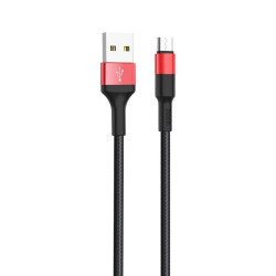 HOCO (6957531080237) X26 USB (m)-microUSB (m) 1.0м - красный