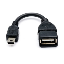 ATCOM (АТ2822) кабель USB2.0 AF (mini-B 5P OTG) - 0.1м (10)
