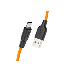 HOCO (6931474711908) X21 USB-microUSB 1.0м - черный/оранжевый