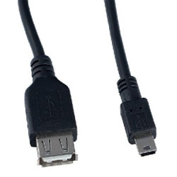 PERFEO (U4203) USB2.0 A розетка - MINI USB 5P вилка 1м