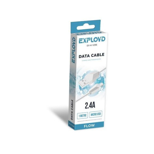 EXPLOYD EX-K-1296 Дата-кабель USB - microUSB 1М белый