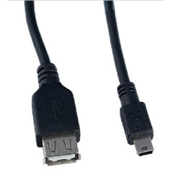 PERFEO (U4201) USB2.0 A розетка - MINI USB 5P вилка 0.5 м
