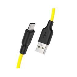 HOCO (6931474711892) X21 USB (m) - microUSB (m) 1.0m - черный/желтый