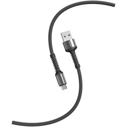 SMARTBUY (iK-12-S26bg) S26 MicroUSB черн./сер., 3 А,QC,нейл.,1м