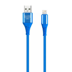 SMARTBUY (iK-12ERGbox blue) Micro кабель в TPE оплет. Flow3D, 1м - синий