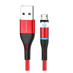 BOROFONE (6931474720825) BU16 USB-microUSB 2.4A 1.2M - красный