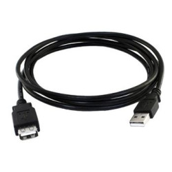 EXPLOYD EX-K-1399 Кабель USB 2.0 AM - AF 1.0M чёрный