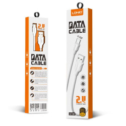 LDNIO (LD_B4520) LS361/ USB кабель Lightning/ 1m/ 2.4A/ медь: 86 жил/ белый