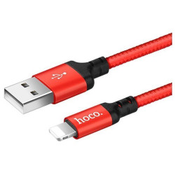 HOCO (6957531062899) X14 USB-8 Pin 1.7A 2.0m красный/черный