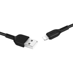 HOCO (6957531068808) X20 Дата-кабель USB - Lightning 1М 2.0A круглый черный