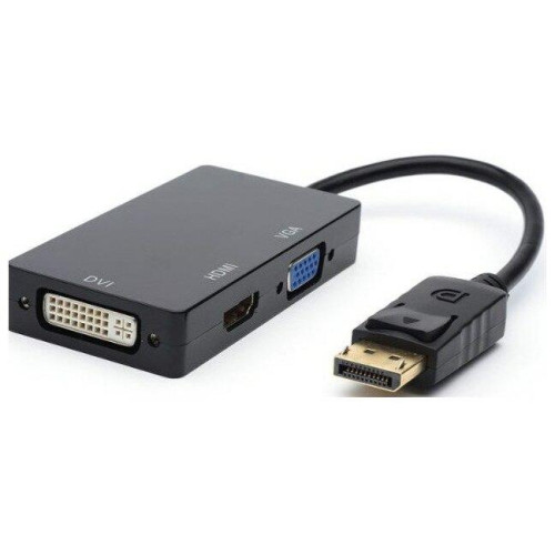 ATCOM (AT6854) Переходник 0.1 m DisplayPort(m)  HDMI, VGA, DVI