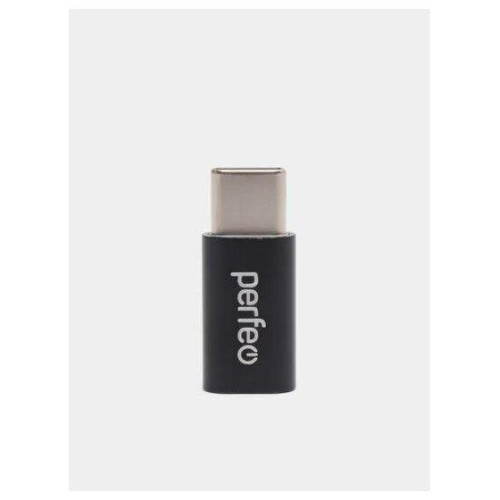 PERFEO (PF_A4268) adapter micro USB на Type-C c OTG (PF-VI-O005 Black) чёрный