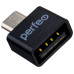 PERFEO (PF_C3003) adapter USB на Type-C c OTG (PF-VI-O008 Black) чёрный