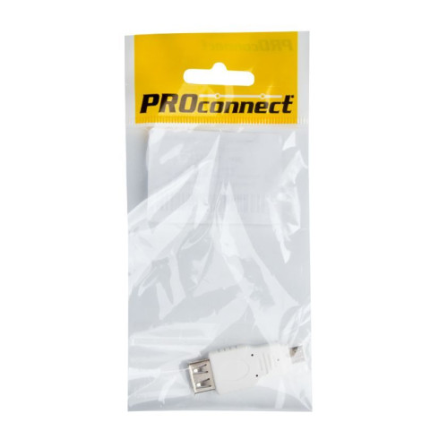 PROCONNECT (18-1173-9) Переходник USB, гнездо USB-A - штекер microUSB