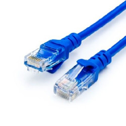 ATCOM (АТ9163) патч-корд литой, UTP, RJ45, Cat.5e - 5 м синий (10)