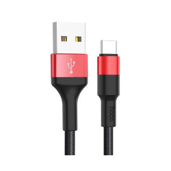 HOCO (6957531080251) X26 USB-Type-C 2.0A 1m - черный/красный