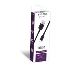 EXPLOYD EX-K-1257 Дата-кабель USB - TYPE-C 1М чёрный