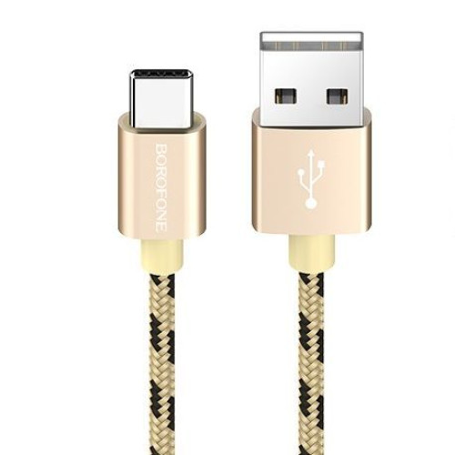BOROFONE (6931474703415) BX24 USB (m)-Type-C (m) 1.0м - золотой