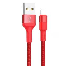 HOCO (6957531080268) X26 USB-Type-C 2A нейлон 1.0m красный