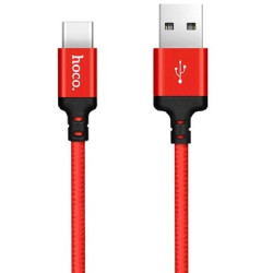 HOCO (6957531062875) X14 USB (m)-Type-C (m) 1.0м - красный/черный