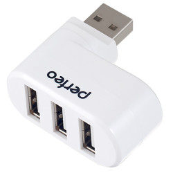 PERFEO USB-HUB PF-VI-H024 3 PORT поворотный белый