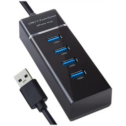 PERFEO (PF_C3221) USB-HUB 4 Port, (PF-H031 Black) чёрный