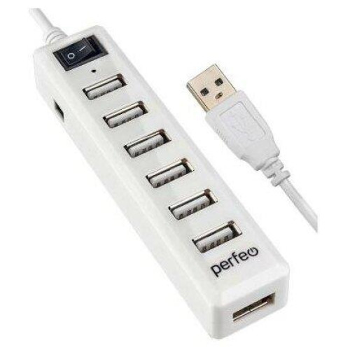 PERFEO (PF_C3226) USB-HUB 7 Port, (PF-H034 White) белый