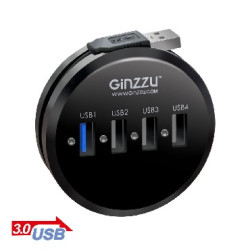 GINZZU GR-314UB (3xUSB 2.0 + 1xUSB 3.0)