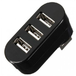 PERFEO USB-HUB PF-VI-H024 3 PORT поворотный черный