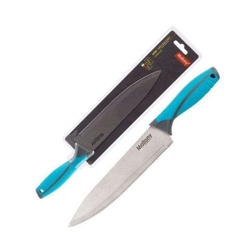 MALLONY Нож с прорезиненной рукояткой ARCOBALENO MAL-01AR поварской, 20 см (005520)