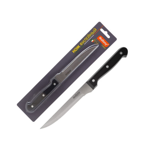 MALLONY Нож с пластиковой рукояткой CLASSICO MAL-04CL филейный, 12,7 см (005516)