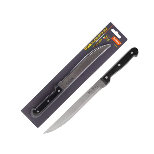 MALLONY Нож с пластиковой рукояткой CLASSICO MAL-02CL разделочный большой, 19 см (005514)