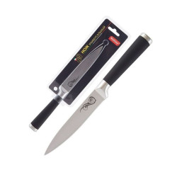 MALLONY Нож с прорезиненной рукояткой MAL-05RS универсальный, 12,5 см (985365)