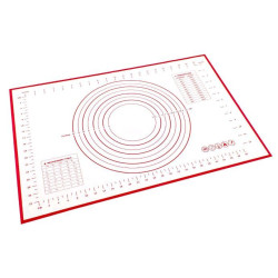 BRADEX TK 0495 Силиконовый коврик с разметкой красный