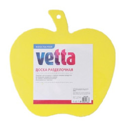 VETTA Доска разделочная, пластик, фигурная в форме яблока, 26x25x0,3см, 896964 852-028