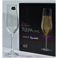 BOHEMIA Бокал для шампанского, 170 мл, 6 шт, Tulipa optic, 40894/36/170 (463869)
