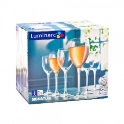 LUMINARC СИГНАТЮР (ЭТАЛОН) наб. фужеров (бокалов) для вина 6шт 250мл (H8168)