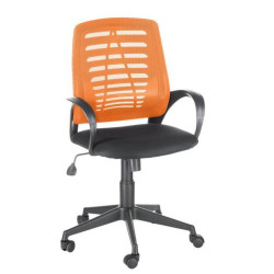 OLSS кресло ИРИС ткань TW-оранжевый/TW-черный
